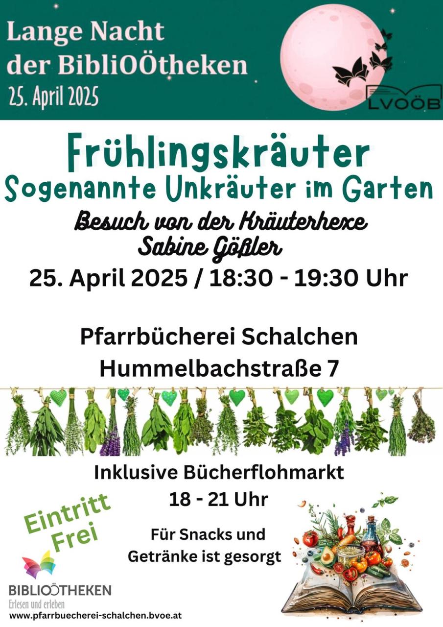 Freitag 25.04.2025 - Lange Nacht der Biblioötheken